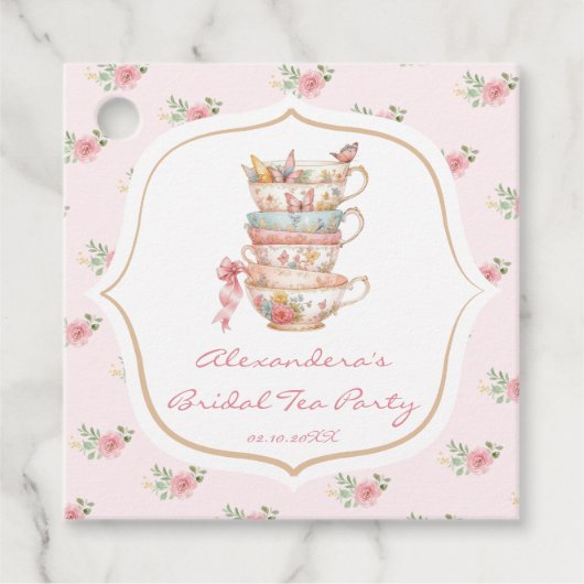 Tea Party Vrijgezellenfeest Bedankjes Labels (Voorkant)