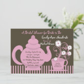 Tea Party Vrijgezellenfeest Kaart (Staand voorkant)