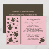 Tea Party / Vrijgezellenfeest Kaart (Voorkant / Achterkant)