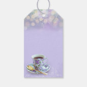  Tea Party Vrijgezellenfeest Lavendel Cadeaulabel (Achterkant)
