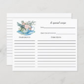 Tea Party Vrijgezellenfeest Recipcard (Voorkant / Achterkant)