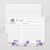 Tea Party Vrijgezellenfeest Recipcard (Voorkant / Achterkant)