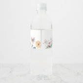 Tea Party Vrijgezellenfeest Waterfles Etiket (Achterkant)