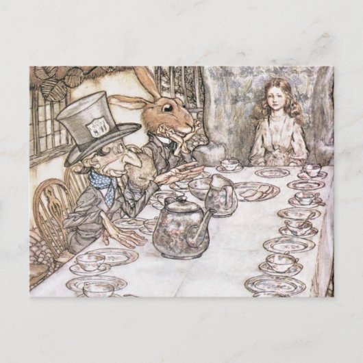 Tea Party with the Mad Hatter Briefkaart (Voorkant)