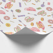 Tea Party wrapping paper Cadeaupapier (Hoek)
