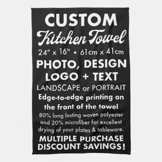 Tea personnalisé / Serviette de cuisine (Portrait) (Vertical)