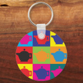 Tea Pop Art Sleutelhanger (Voorkant)