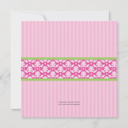 Tea Pot Bridal Shower Invitation Kaart (Achterkant)