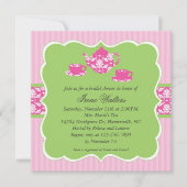 Tea Pot Bridal Shower Invitation Kaart (Voorkant)