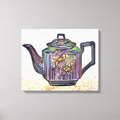 Tea pot canvas afdruk (Voorkant)