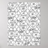 Tea Pot Doodle 2 Poster (Voorkant)