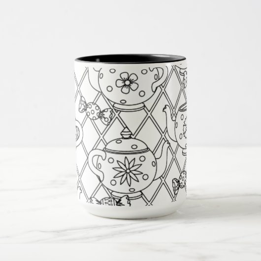 Tea Pot Doodle Mok (Midden)