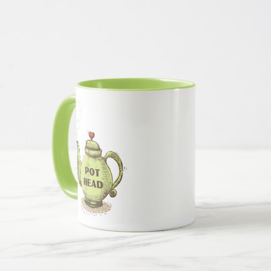Tea Pot Head Funky Tea Mug (Devant gauche)