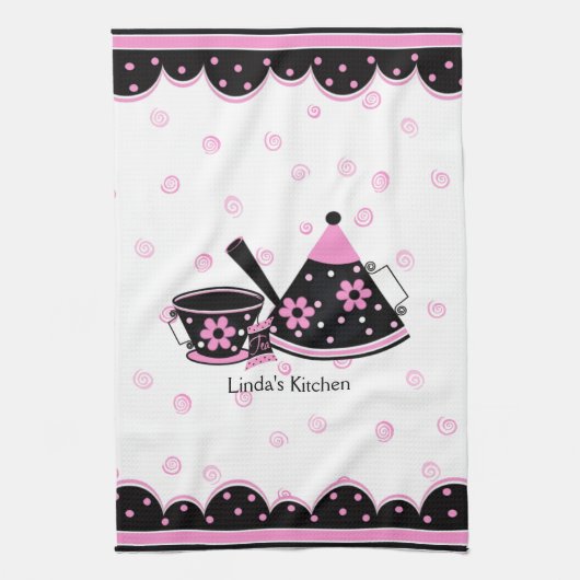 Tea Pot Tea Towel Theedoek (Verticaal)