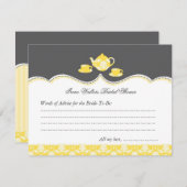 Tea Pot Vrijgezellenfeest Advise Kaart (Voorkant / Achterkant)