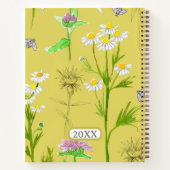 Tea Recipes Medicinal Herbalist Chamomile Yellow Notitieboek (Achterkant)