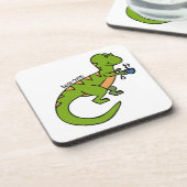 Tea-Rex Bier Onderzetter (Linkerzijde)