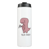 Tea-Rex, Cute Dinosaur, Funny T-rex Thermosbeker (Voorkant)