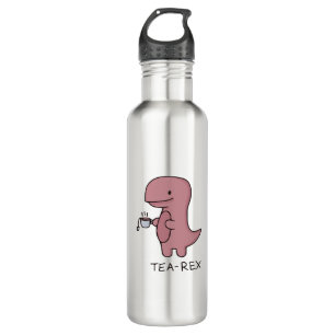 Tea-Rex, Cute Dinosaur, Funny T-rex Waterfles
