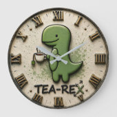 Tea-Rex Dinosaur Grote Klok (Voorkant)