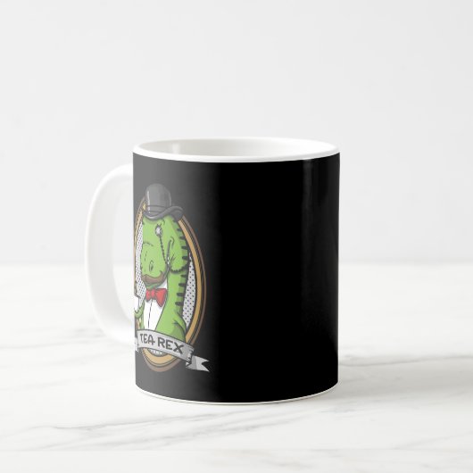 Tea Rex Funny T-Rex Dinosaur Joke Koffiemok (Voorkant links)