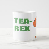 Tea Rex gepersonaliseerde dinosaurus Extra Grote Beker (Voorkant)
