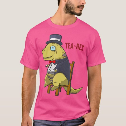 Tea Rex Grappig T-Rex T-shirt (Voorkant)