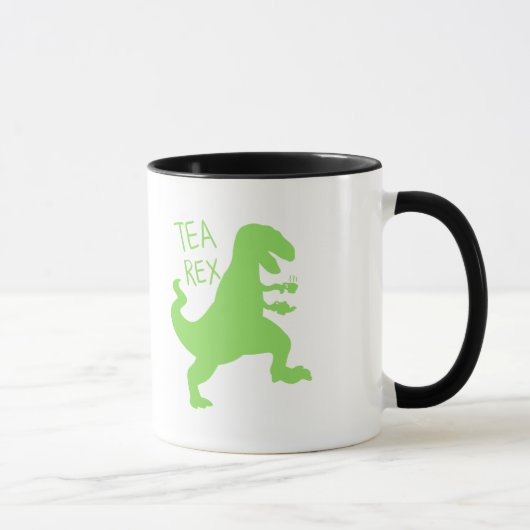 Tea rex - Kies achtergrondkleur Mok (Rechts)