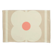 Tea Roos, Giant Abacus Flowers, retro stijl Kussensloop (Voorkant-Links)