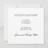 Tea Roses 50e anniversaire Mariage Invitation (Dos)