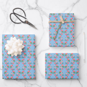 Tea Rozen Pattern Schattige Floral Feminine Sweet Inpakpapier Vel