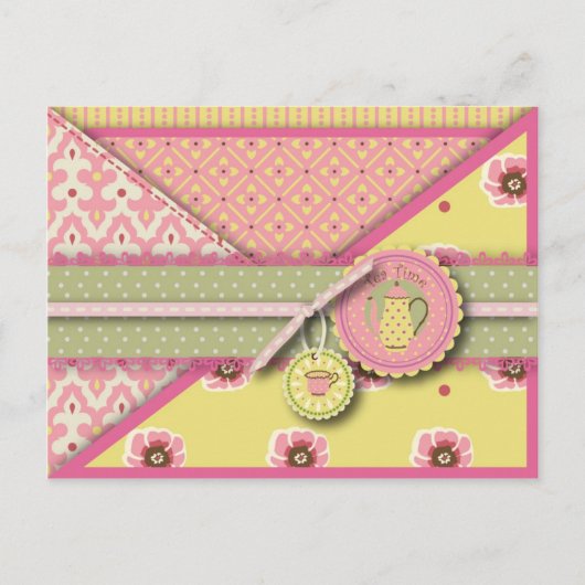 Tea Service Briefkaart (Voorkant)