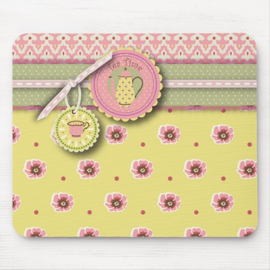 Tea Service Mousepad Muismat (Voorkant)