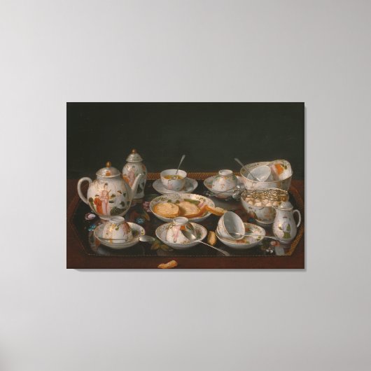 Tea set canvas afdruk (Voorkant)