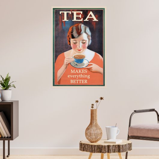 Tea  slogan poster (Woonkamer 3)