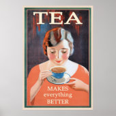 Tea  slogan poster (Voorkant)