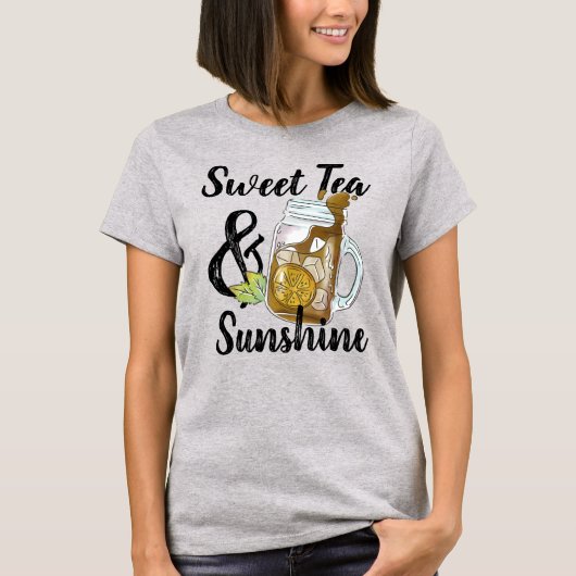 Tea sucré et T-shirt soleil (Devant)