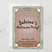  Tea Tarot Witchy Kettle Halloween Party in Kaart (Achterkant)