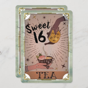  Tea tarot Witchy Kettle Sweet 16 Party in Kaart
