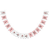 Tea Teacup & Fleurs Bannière Baby shower (Tout)