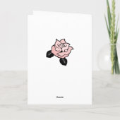 Tea Teacup Flowers Carte de remerciements (Dos)