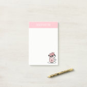 Tea Teacup Flowers Personalized Post-it Notes (Op bureau)