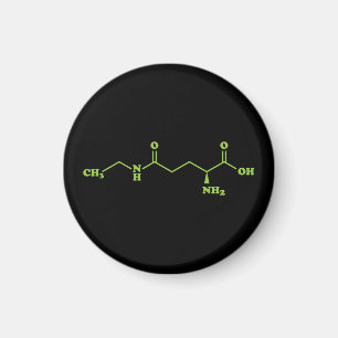 Tea Theanine Molecular Chemical Formula Magneet