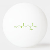 Tea Theanine Molecular Chemical Formula Pingpongballen (Achterkant)