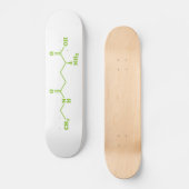 Tea Theanine Molecular Chemical Formula Skateboard (Voorkant)