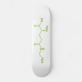 Tea Theanine Molecular Chemical Formula Skateboard (Voorkant)
