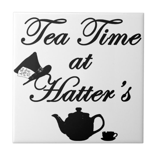 Tea Time at Hatter's Tegeltje (Voorkant)