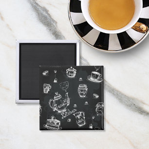 Tea Time Black Magneet