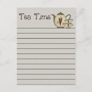 Tea Time Briefkaart