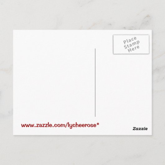 Tea Time briefkaart (Achterkant)